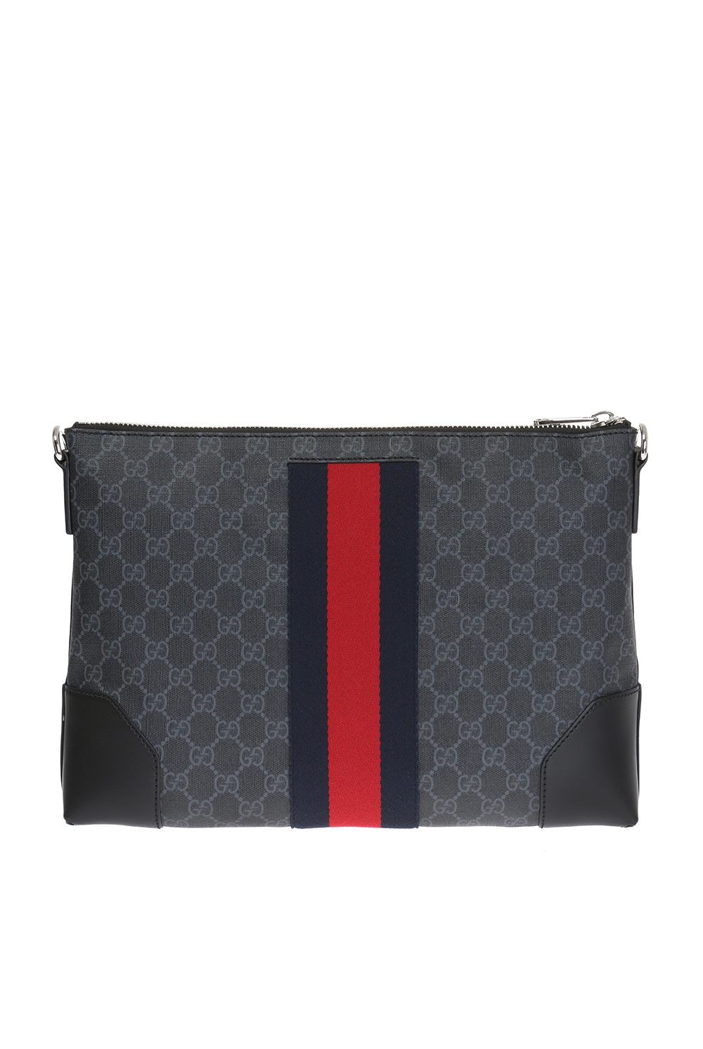 gucci LOGO-EMBROIDERED 'GG Supreme' canvas shoulder bag